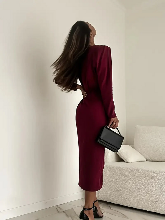 Langärmeliges Partykleid für Frauen